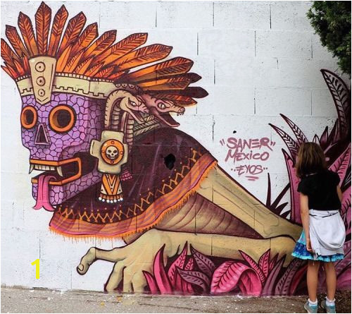 Hispanic Art Aztec Art Urban Street Art Mural Art Graffiti Murals