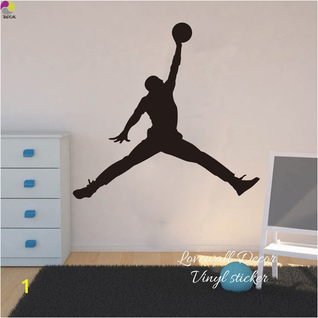 Michael Jordan Chicago Bulls Wall Sticker Living Room NBA Basketball Player Wall Decal BedRoom Children Room Vinyl Home Decor