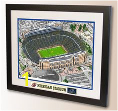 Michigan Stadium Art home of the University of Michigan Wolverines