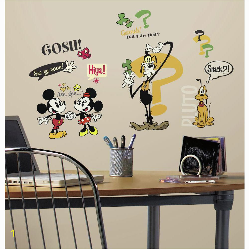 Mickey Minnie Mouse Wall Murals Rmk2327scs Mickey & Friends Mickey Mouse Cartoons Wall Stickers