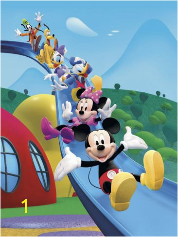 Mickey Mouse Clubhouse Mural Mickey Mouse Clubhouse Friends Equals Fun