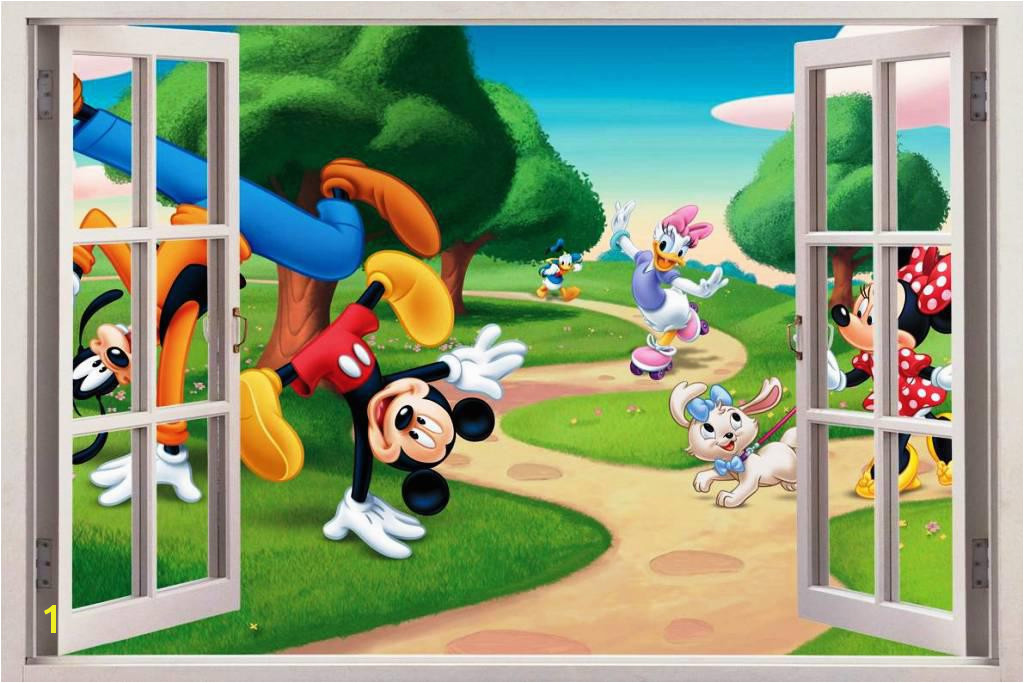 Mickey Mouse Clubhouse Mural Mickey Mouse Wall Decals Murals Nursery Ideas Disney Mickey