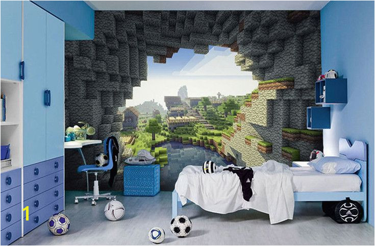 Minecraft Wall Murals Minecraft Bedroom Ideas for Boys Enderman