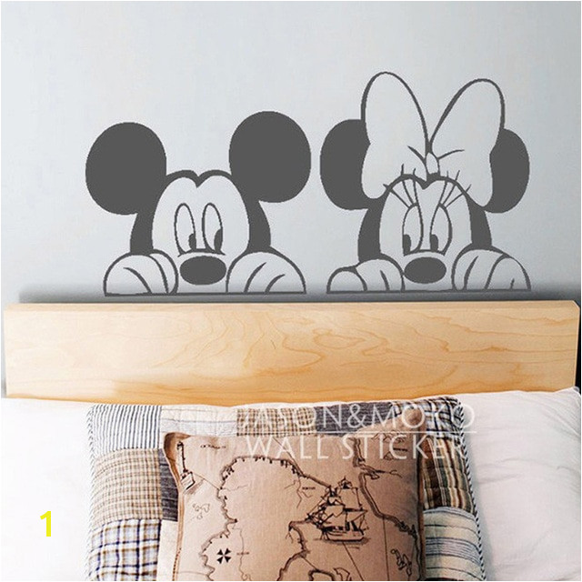 Cartoon Mickey Minnie Maus Tier Vinyl Wandtattoo Aufkleber Wandbild Tapete Niedlich Baby Room Decor Schlafzimmer Home