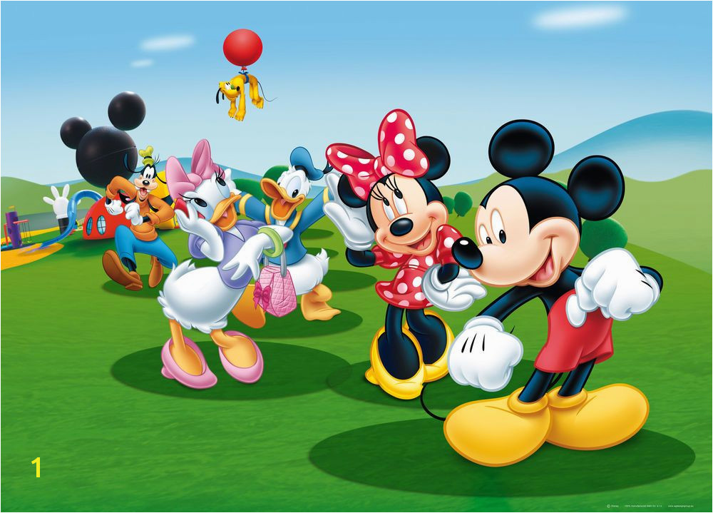 MICKEY MOUSE KIDS CHILDREN PHOTO WALLPAPER WALL MURAL ROOM DECOR FTDm0706 in Home Furniture & DIY DIY Materials Wallpaper