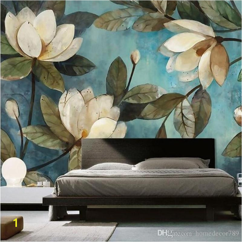 Custom Mural Wallpaper European Painting Flowers Retro Livingroom TV Backdrop Wallpaper Entrance Bedroom Non Woven Wall Covering Free Animated Desktop