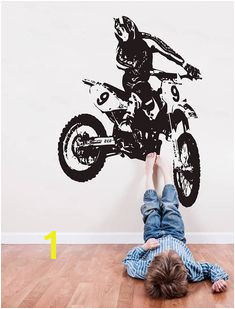 Dirt Bike Wall Decal Motocross Wall Sticker Motorsport Motor Bike Wall Mural Decor Motorcycle Racing Room Decor se166