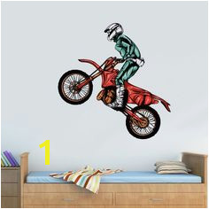 Full Color Wall Decal Mural Sticker Decor Art Poster Gift Dirty Bike Motocross Motocycle Dirt Moto Col689