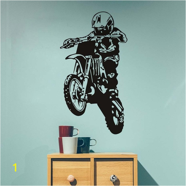 Motocross Wall Murals Motocross Wall Stickers 3d Hollow Out Motorcycle Vinyl Adhesive