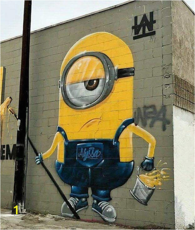 Minion Street Art