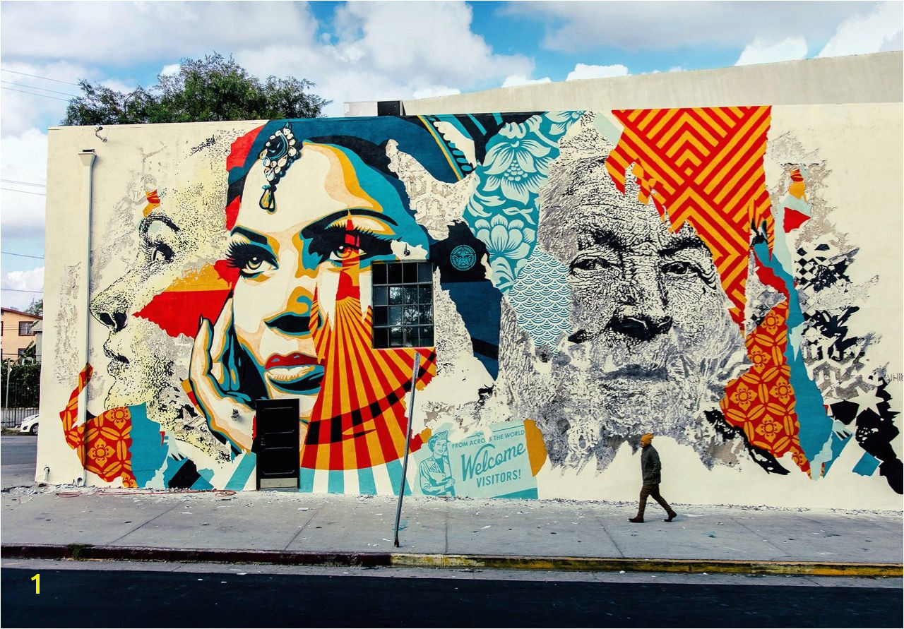 Streets Vhils x Shepard Fairey – “American Dreamers” Los Angeles Last