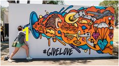 Interactive Social Media Graffiti Mural Los Angeles Graffiti Artist for Hire