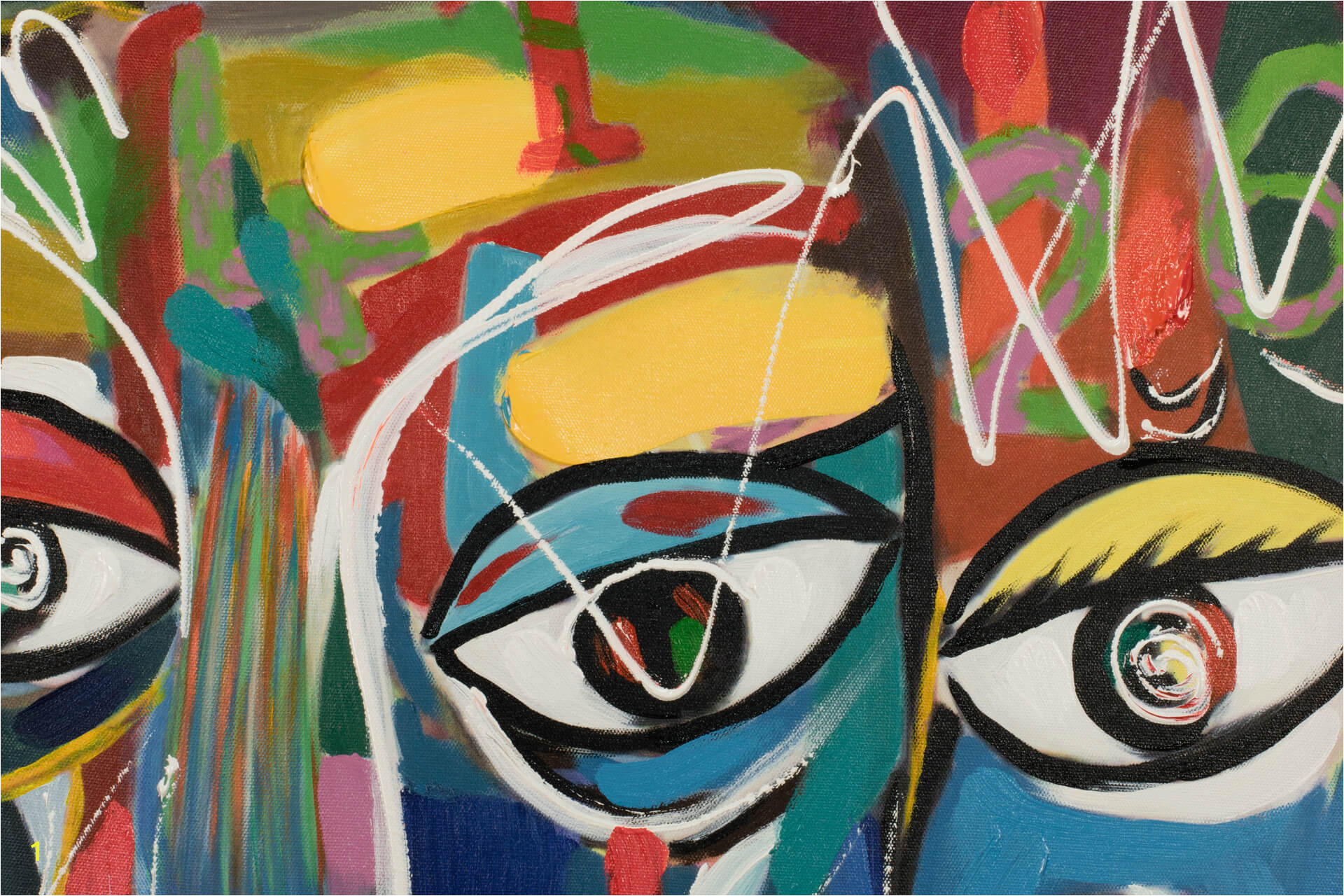 Mural Paint Markers Abstraktes Acrylgemälde Gesicht Bunt Kaufen
