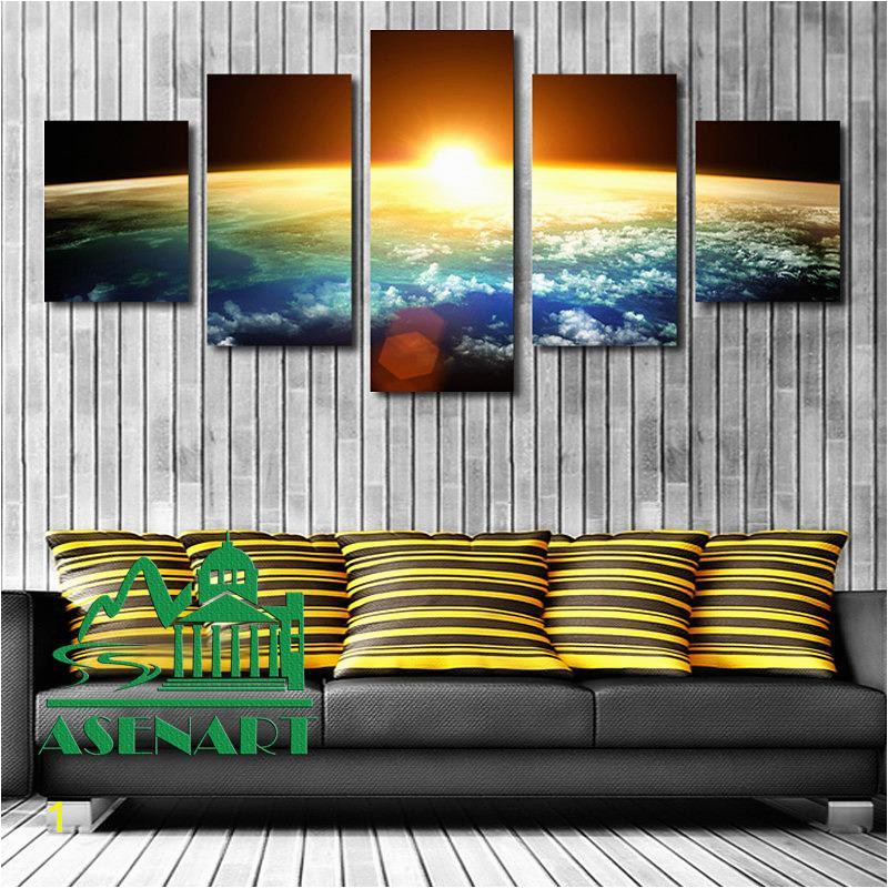 2019 Amazing Skyline Sunrise Painting Oil Canvas HD Print Picture Unframed Mural Art Modern Home Wall Decor From Asenart $22 31