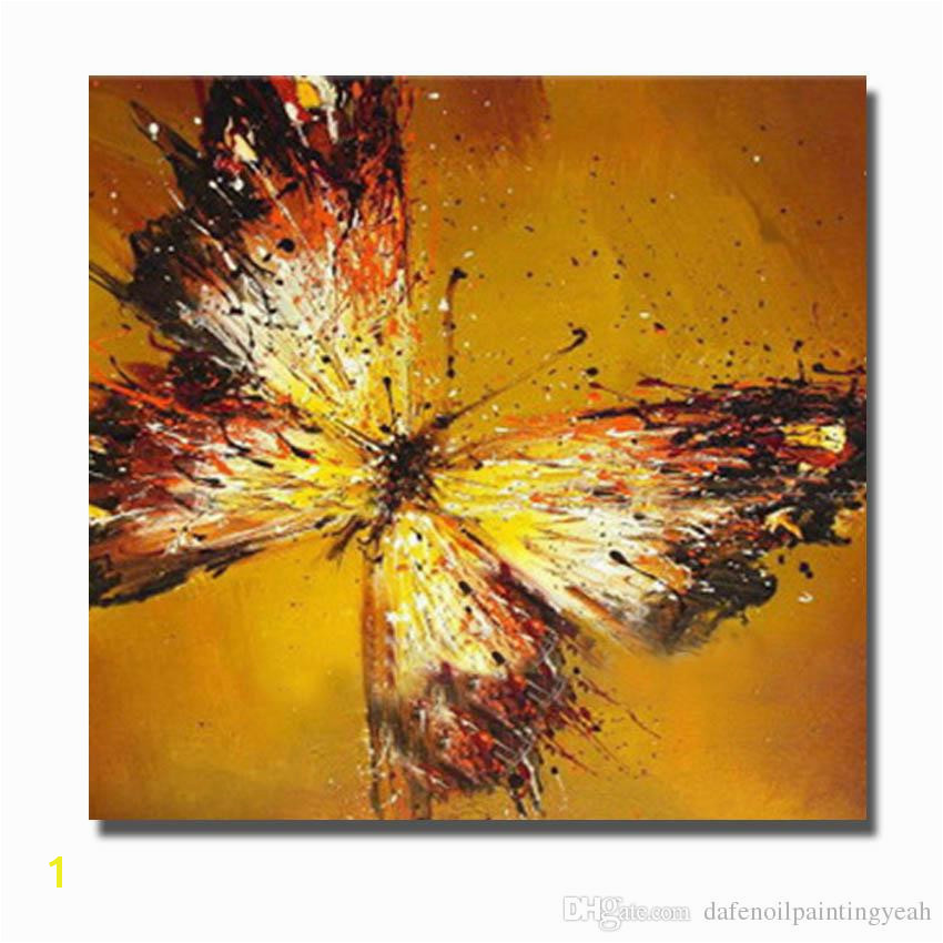 2019 Chinese Wall Art Beautiful Flying Butterfly Oil Painting For Bedroom Decoration Hand Painted Oil Canvas Painting Home Decor No Framed From