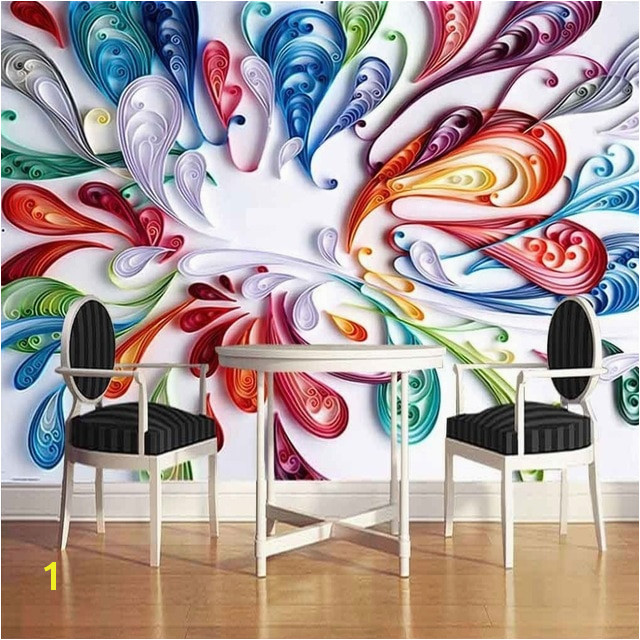 Custom Mural Wallpaper High Quality Modern Fashion Simple 3D Stereoscopic Graffiti Art Wall Painting Murals Papel Pintado Pared