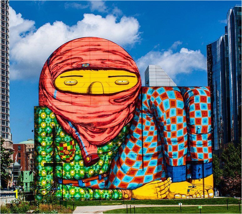 The work of Os Gemeos in Boston USA streetart streetartnews osgemeos by streetartnews