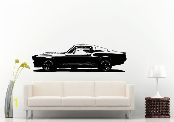 Classic Old School Antique American Muscle Sports Racing Fast Car Automobile Vehicle Wall Decal Viny