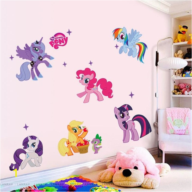 Factory Price horse poster 3d cartoon wall stickers for kids rooms Kid Wall decals room home decoration 1425 in Wall Stickers from Home & Garden on