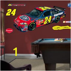 Jeff Gordan Car NASCAR Wall Decal Kids Decorating Ideas Kyle Busch Kids Wall Decals