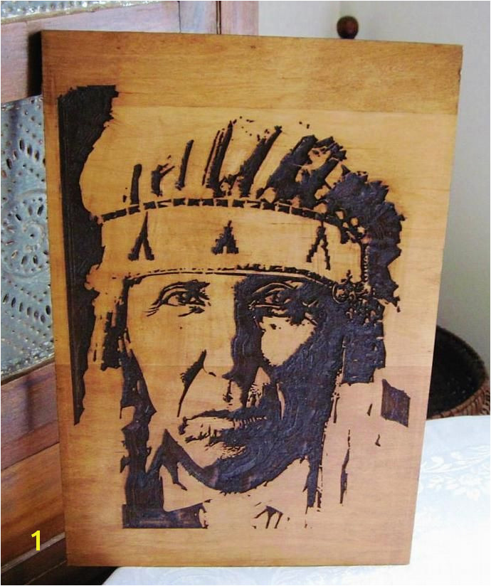 A Proud Cheyenne Indian Warrior Handmade Wood Carved Native American Indian Art Wall Hanging by TWWoodcraft $47 00 USD