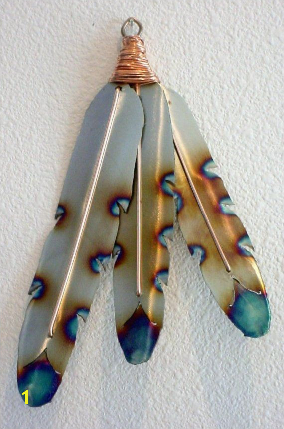 Native American Indian Metal Feathers Steel by steelknightdesigns $59 99