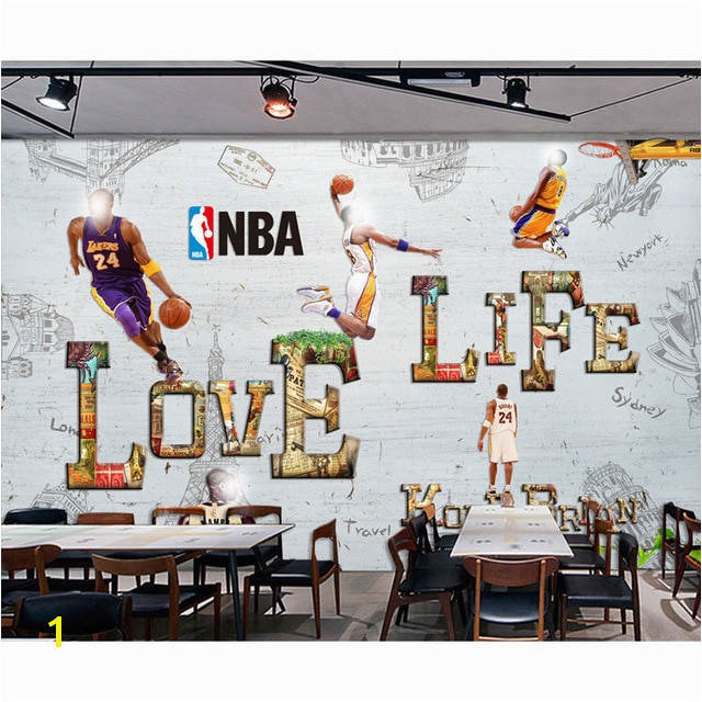 Cartoon Wall Paper Modern 3D Basketball Star Wallpaper Mural Children s Room Home Decor Self Adhesive Vinyl Silk Wallpaper