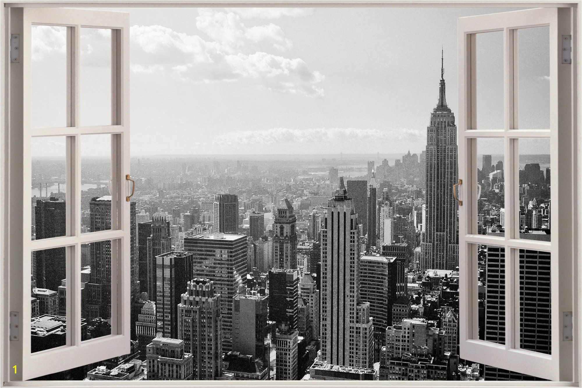 New York City Wall Murals Cheap Huge 3d Window New York City View Wall Stickers Mural Art Decal