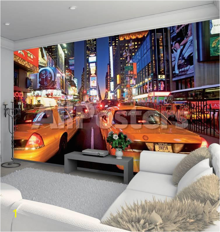 New York Murals for Walls New York Times Square Wallpaper Mural Wallpaper Mural by Allposters