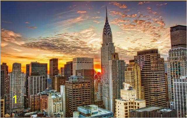 New York City building landscape 3d stereoscopic wallpaper 3d wall murals wallpaper Home Decoration