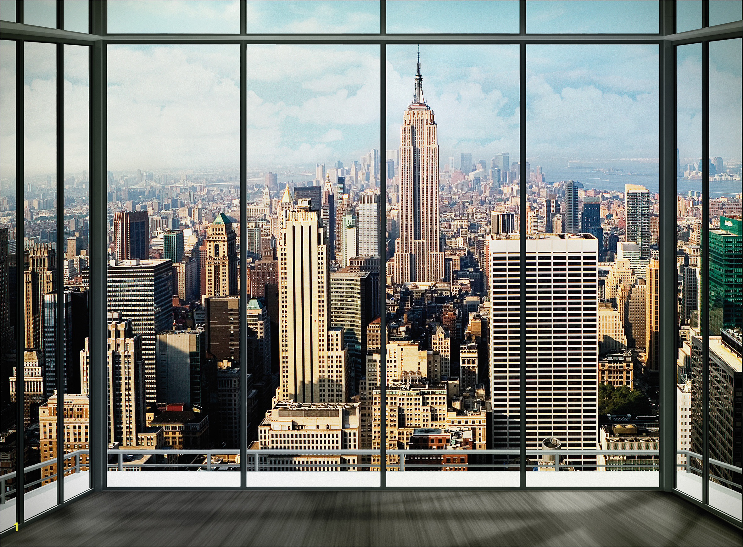 Wallpaper Murals Wall Mural New York Skyline Window 2362x1740