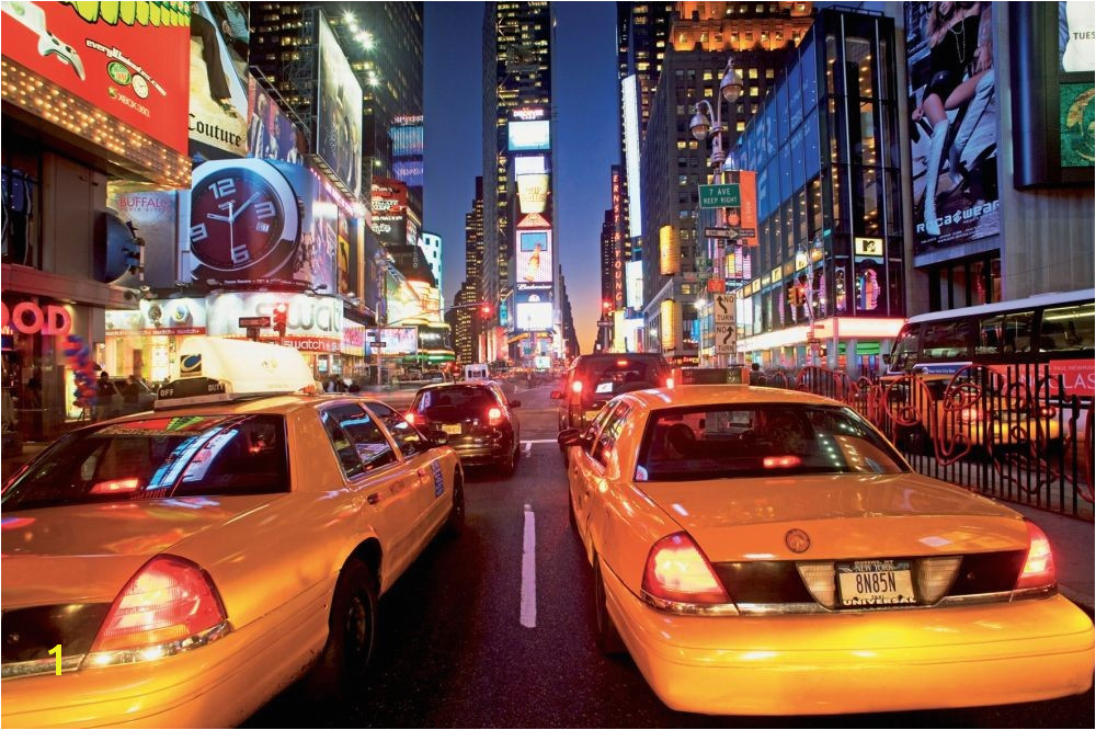 New York Taxi Wall Mural New York Taxi Wall Mural