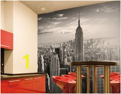 Manhattan Skyline Wallpaper Mural New York cityscape feature wall decor