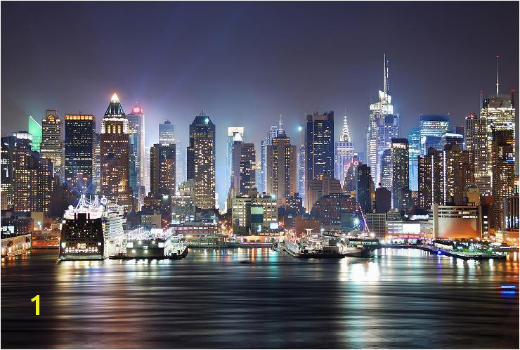 New York Skyline Decorating Wallpaper Mural Art 7 delivery 740x498
