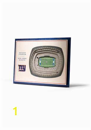 Add a little team spirit on your walls with this New York Giants 5 Layer 3D Stadium View Wall Art newyorkgiants NFL football 3dart wallart