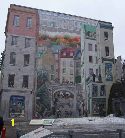 Fresco Wall Art in QuebecCity La Fresque des Québécois