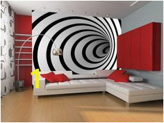 Fototapeta Czarno biaÅy tunel 3D Wall Murals Wallpaper Murals Wallpaper Ideas