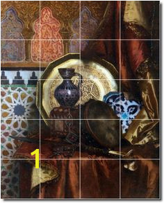 Rudolf Ernst Still Life Ceramic Tile Mural 10 Picture Tiles Tile Murals Moroccan Tiles