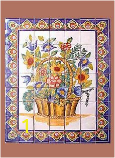 Talevera tile mural Spanish Haciendas Mexican Tiles Tile Murals Kitchen Ideas Mosaic