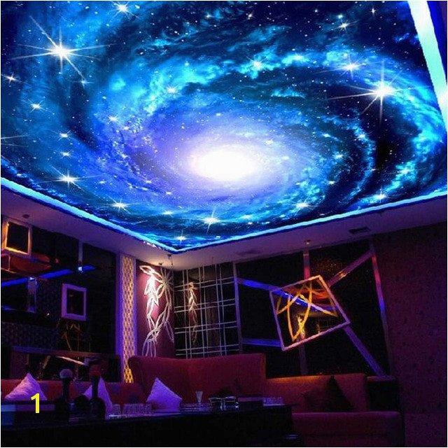 Universe Space Ceiling Murals Wallpaper 3D Wall Paper Rolls for Living Room Wallpaper for Walls