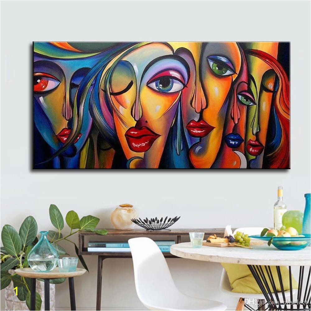 Painting A Mural On A Wall with Acrylic Paint 2019 Mintura Oil Painting with Hand Painted Canvas for