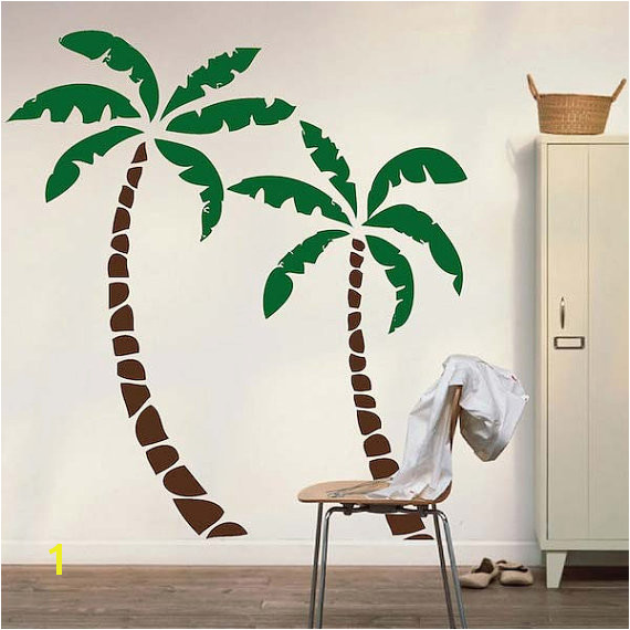 Palm Tree Mural Decal Palm Tree Decals Palm Tree Wall Sticker Murals Nursery Palm Tree