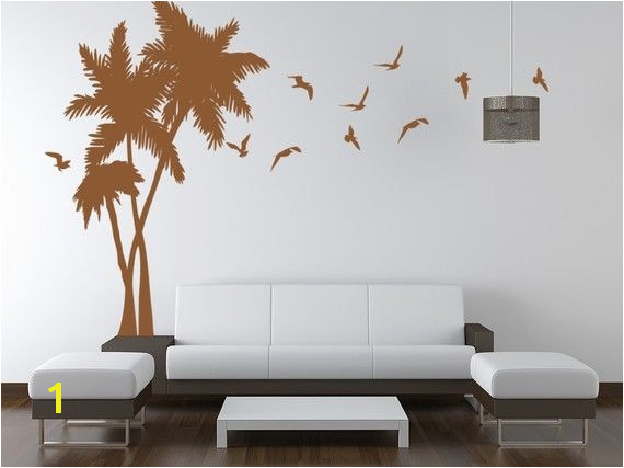 Palm Trees Vinyl Wall Art Decal from ghettovinyl