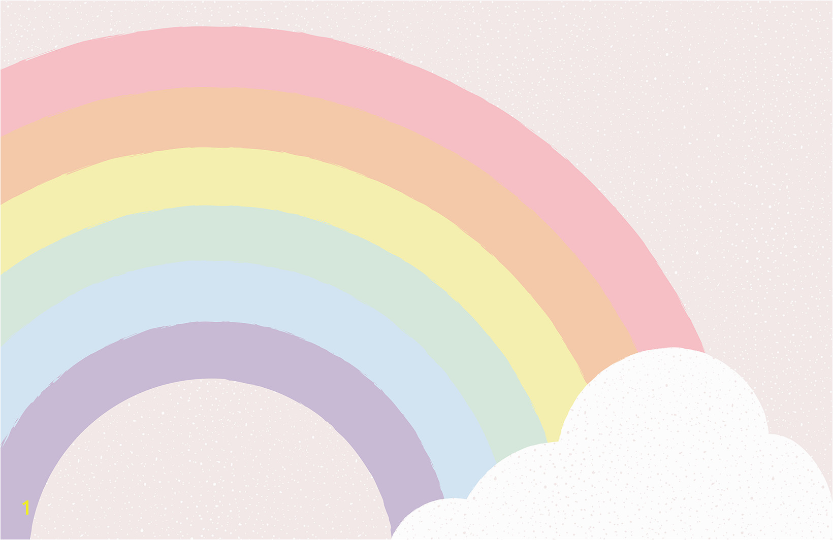 This playful kids pastel rainbow wallpaper mural is a sweet design perfect for bedrooms or playrooms A special rainbow design featuring soft pastels