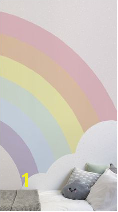 Kids Pastel Rainbow Wallpaper Mural