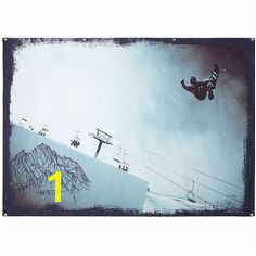 PB Teen Burton Roope Tonterri Snow Park Wall Mural at Pottery Barn