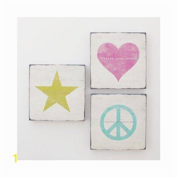 Icon Sentiments Wall Art Set of 3