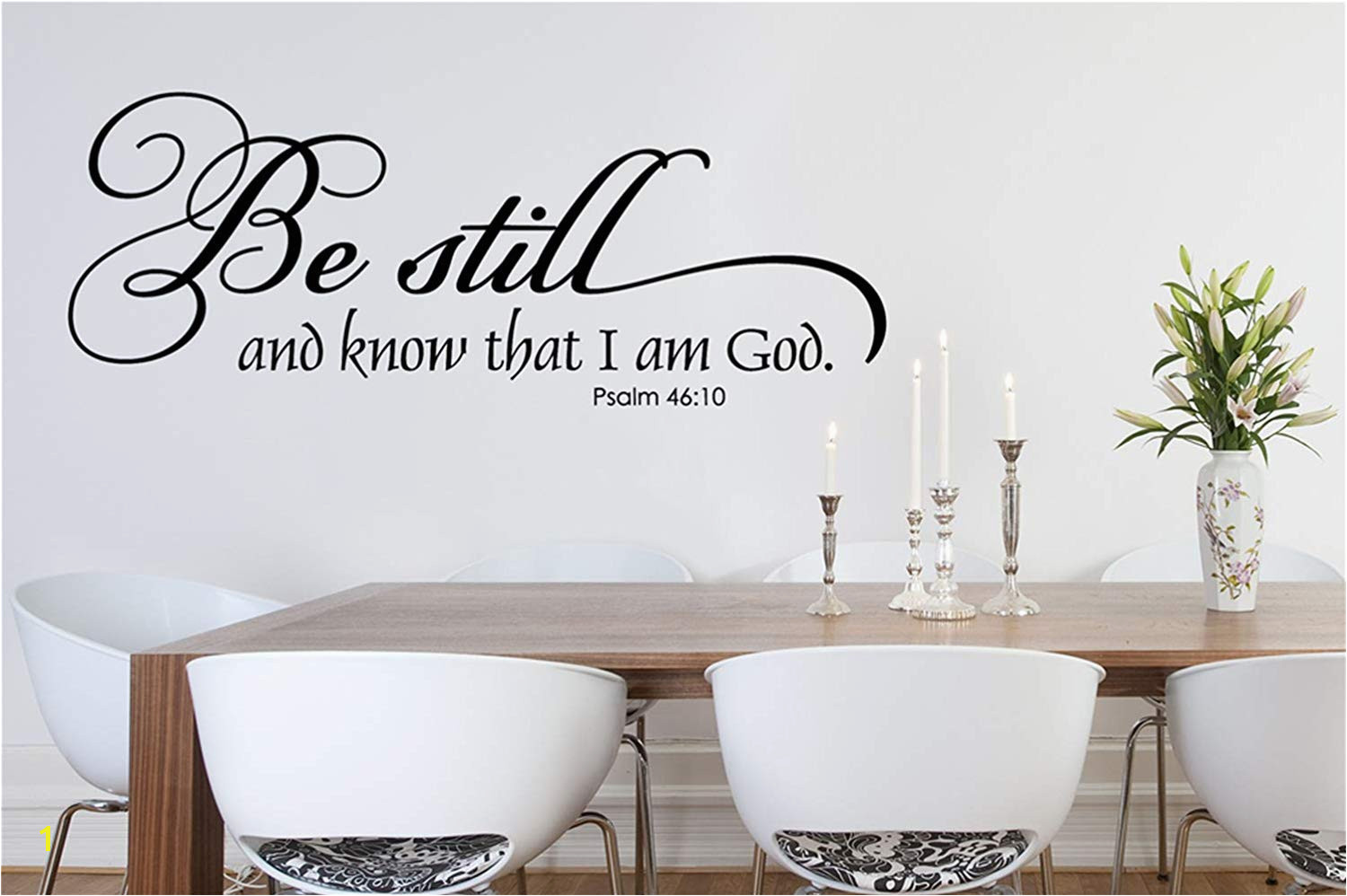 Amazon Vinyl Removable Wall Stickers Mural Decal Art Family Decals Be Still and Know Than I Am God Christian Wall Decal Home & Kitchen