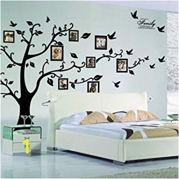 X DIY Family Tree Wall Art Stickers Removable Vinyl Black Trees Frames Wall