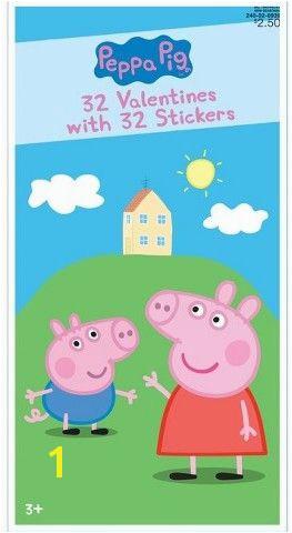 Paper Magic 32ct Valentine s Day Peppa Pig Cards with Stickers afflink